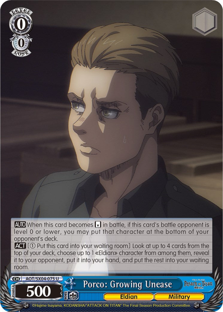 Porco: Growing Unease [Attack On Titan: Final Season] | Cracking-Singles