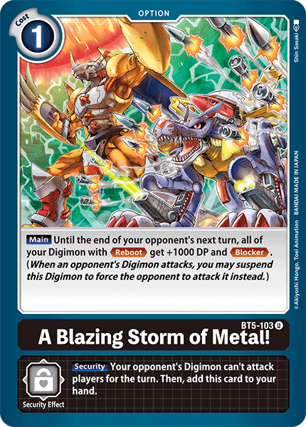A Blazing Storm of Metal! [BT5-103] [Battle of Omni] | Cracking-Singles