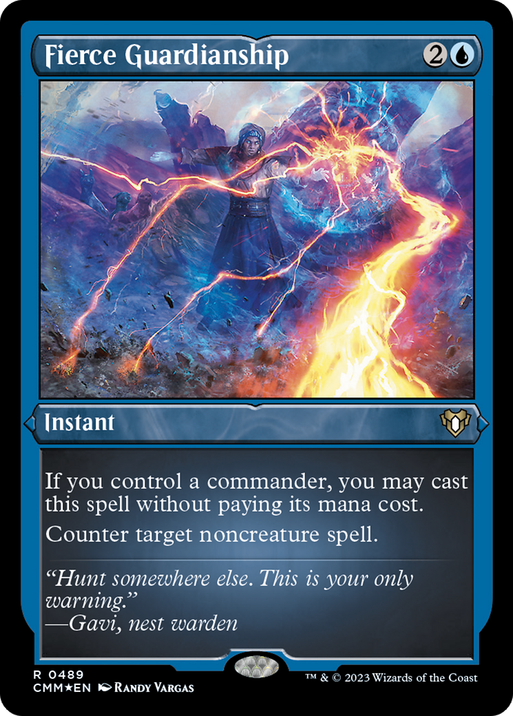 Fierce Guardianship (Foil Etched) [Commander Masters] | Cracking-Singles