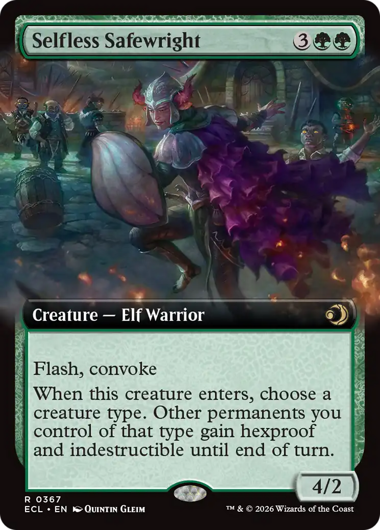 Selfless Safewright (Extended Art) [Lorwyn Eclipsed] | Cracking-Singles
