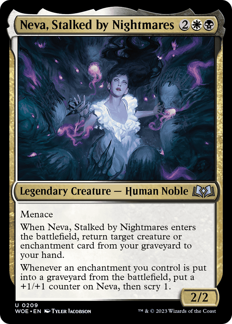 Neva, Stalked by Nightmares [Wilds of Eldraine] | Cracking-Singles