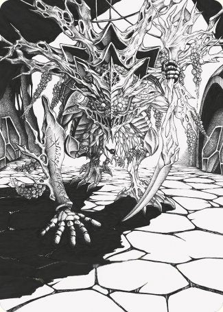 Thrun, Breaker of Silence Art Card [Phyrexia: All Will Be One Art Series] | Cracking-Singles
