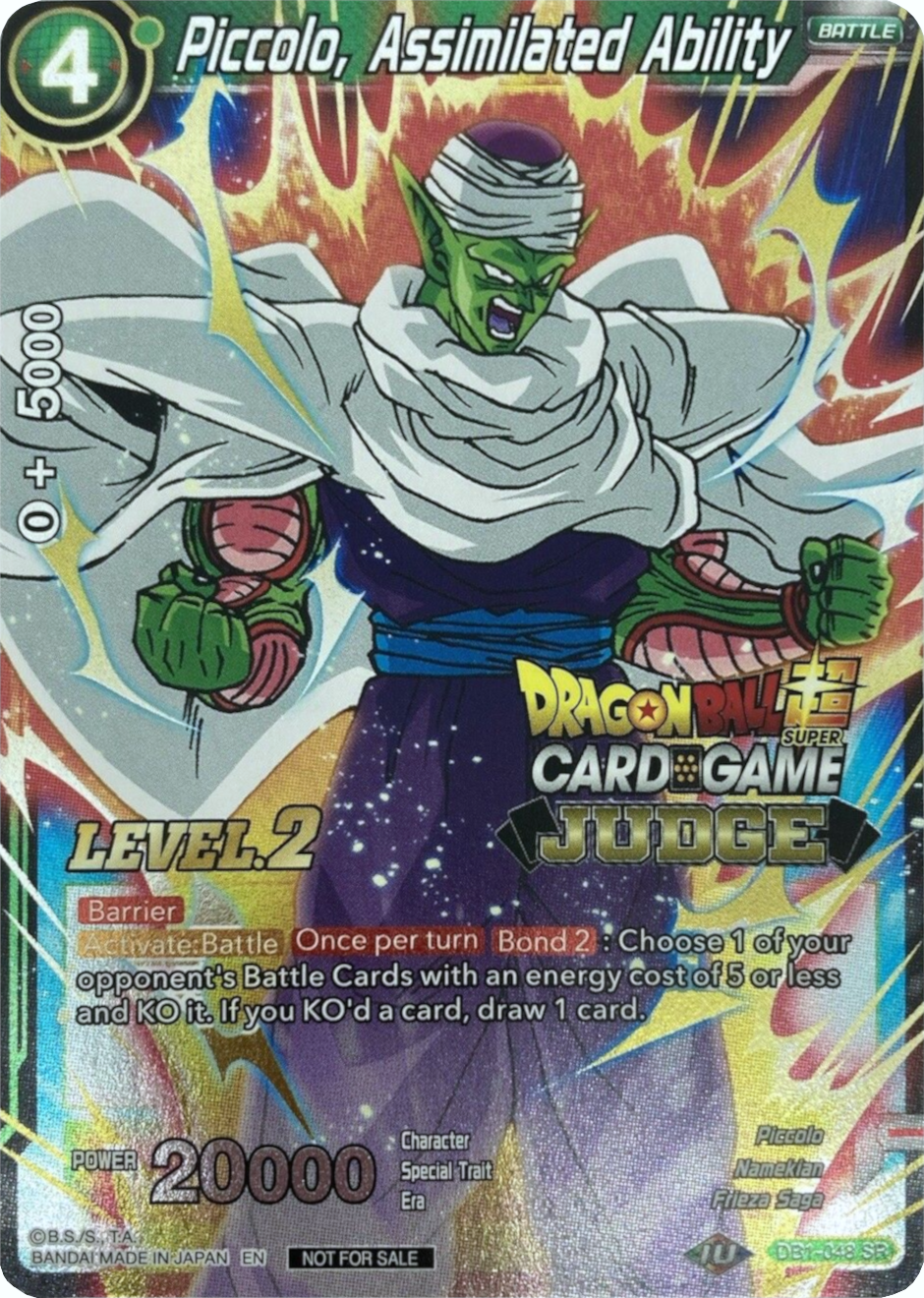 Piccolo, Assimilated Ability (Level 2) (DB1-048) [Judge Promotion Cards] | Cracking-Singles