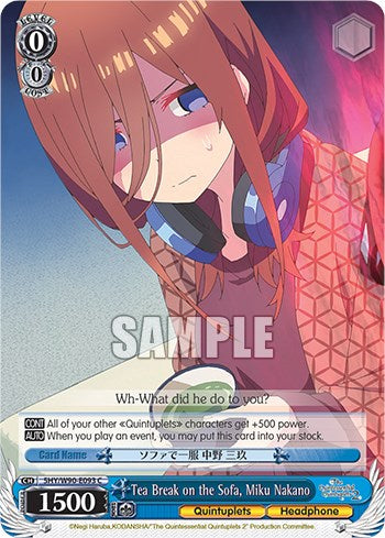 Tea Break on the Sofa, Miku Nakano (5HY/W90-E093 C) [The Quintessential Quintuplets 2] | Cracking-Singles