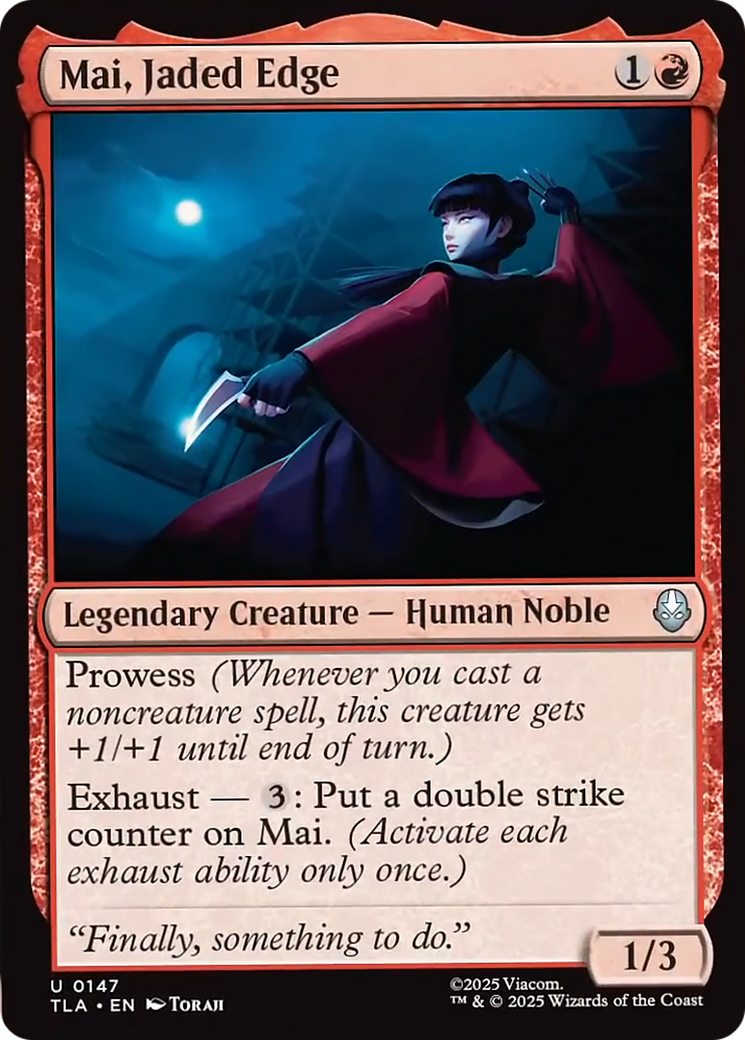 Mai, Jaded Edge [Avatar: The Last Airbender] | Cracking-Singles