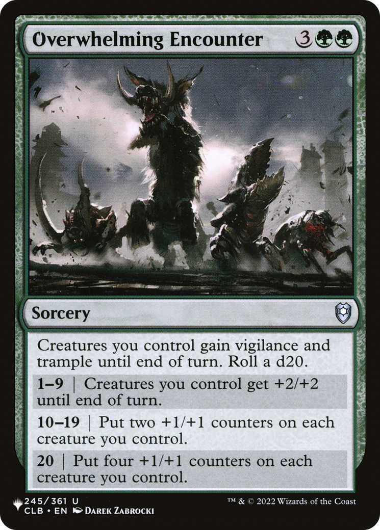 Overwhelming Encounter [The List] | Cracking-Singles