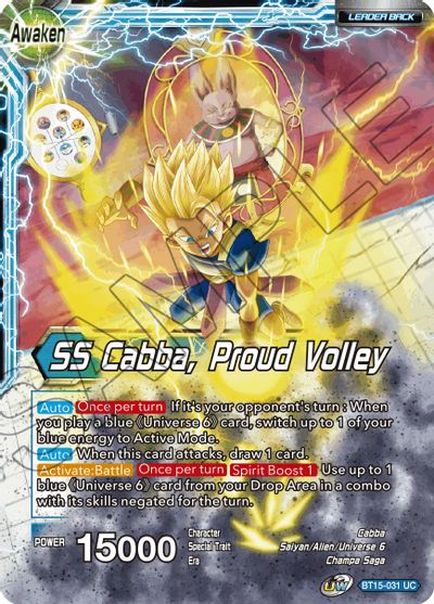 Cabba // SS Cabba, Proud Volley (BT15-031) [Saiyan Showdown] | Cracking-Singles
