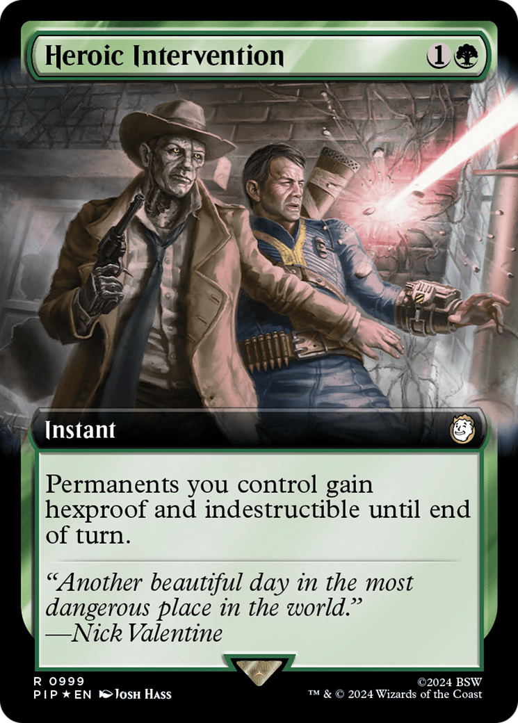 Heroic Intervention (Extended Art) (Surge Foil) [Fallout] | Cracking-Singles