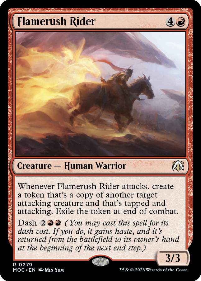 Flamerush Rider [March of the Machine Commander] | Cracking-Singles