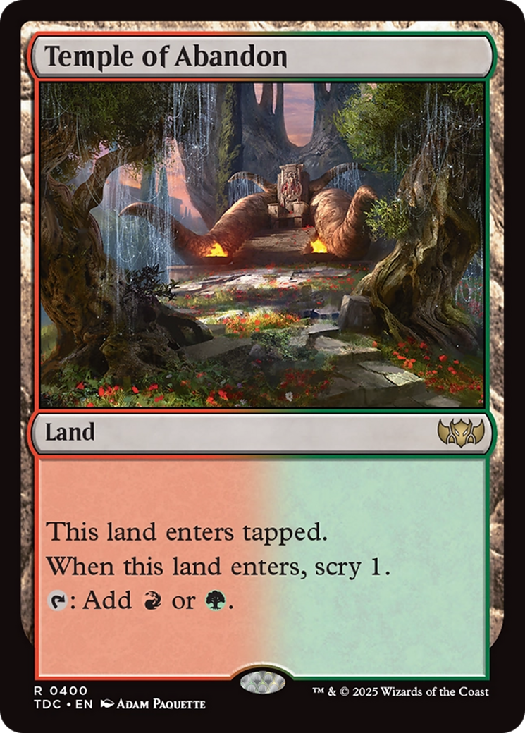 Temple of Abandon [Tarkir: Dragonstorm Commander] | Cracking-Singles