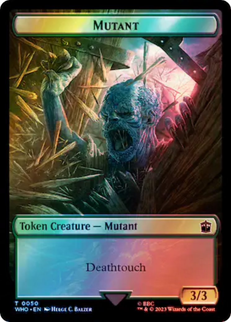Copy // Mutant Double-Sided Token (Surge Foil) [Doctor Who Tokens] | Cracking-Singles
