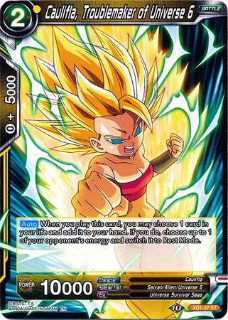 Caulifla, Troublemaker of Universe 6 (XD1-07) [Assault of the Saiyans] | Cracking-Singles
