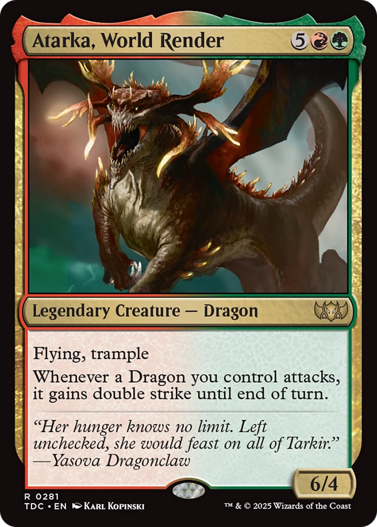 Atarka, World Render [Tarkir: Dragonstorm Commander] | Cracking-Singles