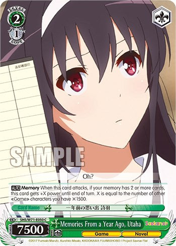 Memories From a Year Ago, Utaha [Saekano How to Raise a Boring Girlfriend. flat] | Cracking-Singles