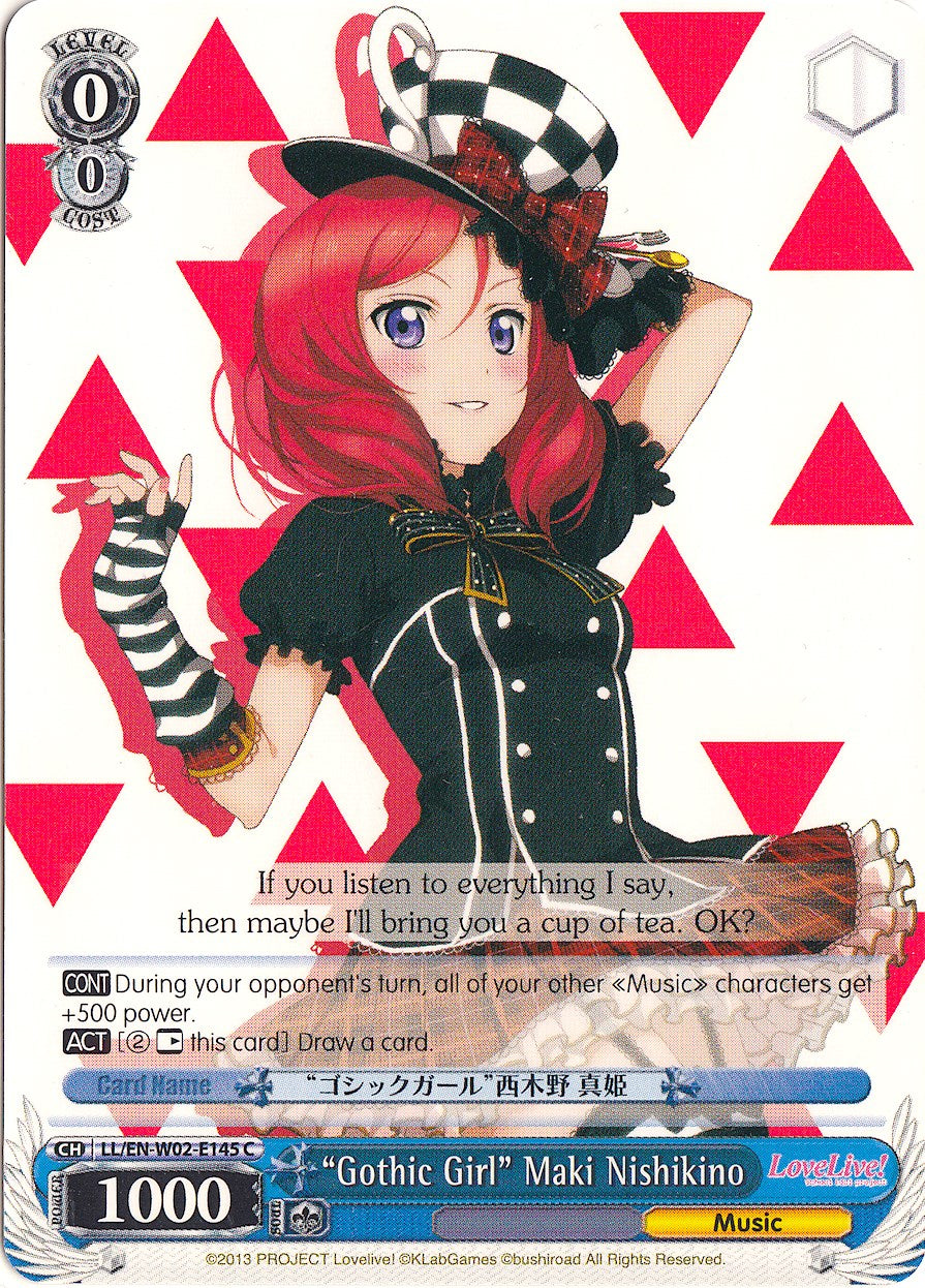 "Gothic Girl" Maki Nishikino (LL/EN-W02-E145 C) [Love Live! DX Vol.2] | Cracking-Singles