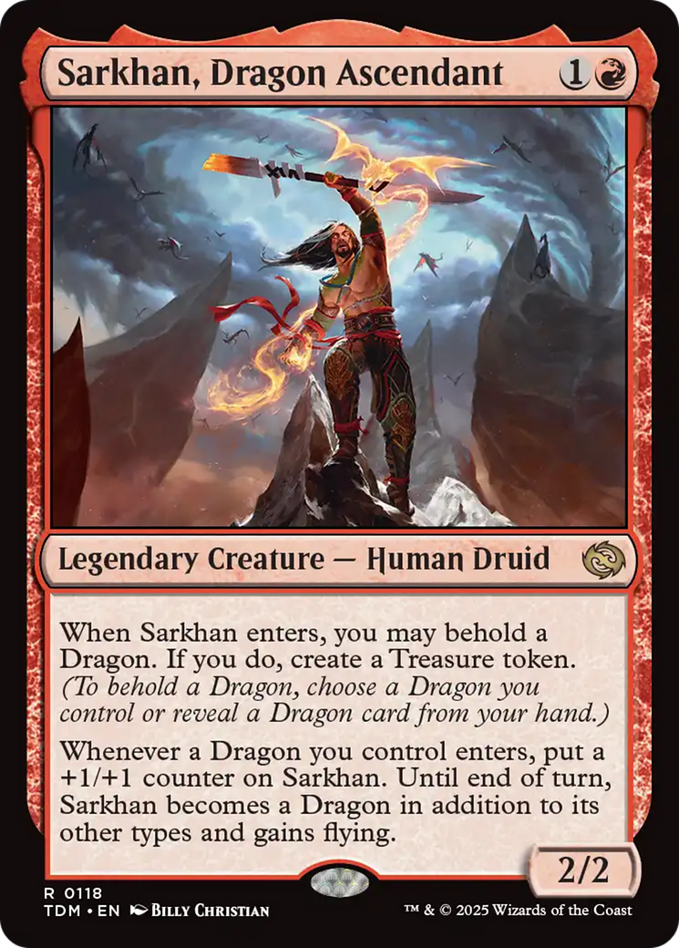 Sarkhan, Dragon Ascendant (118) [Tarkir: Dragonstorm] | Cracking-Singles