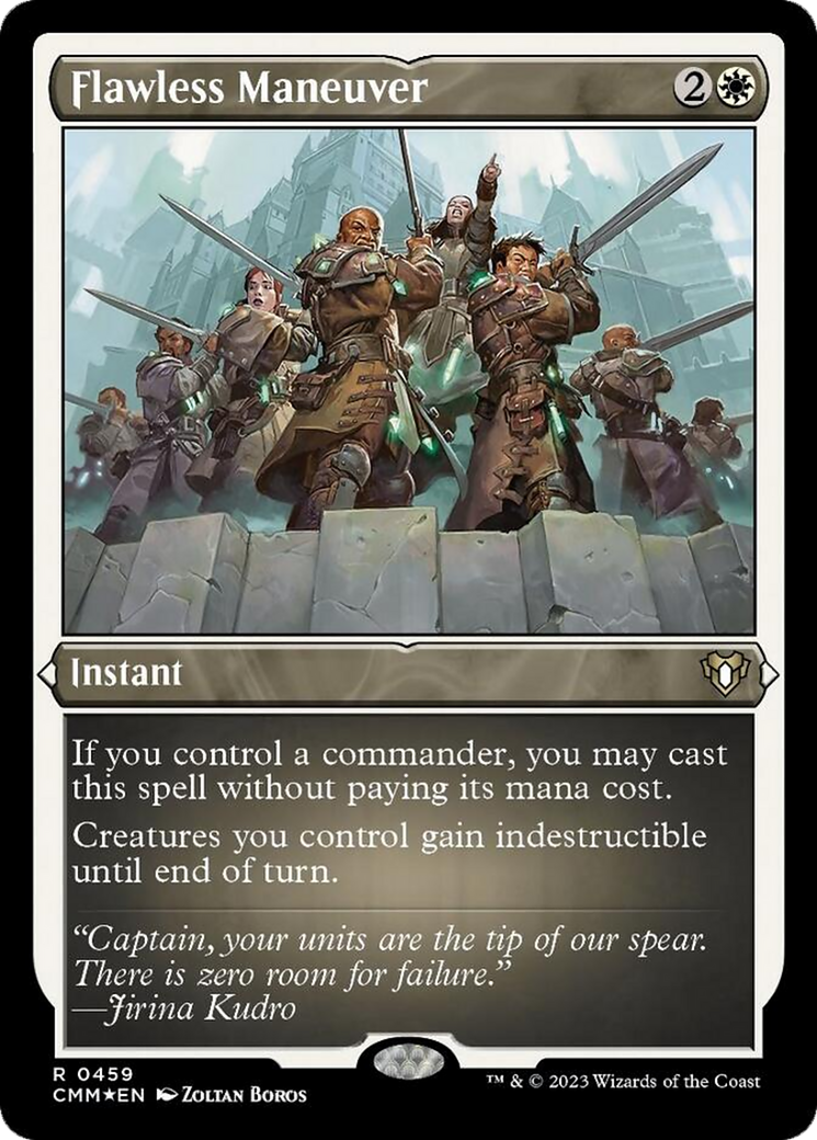 Flawless Maneuver (Foil Etched) [Commander Masters] | Cracking-Singles