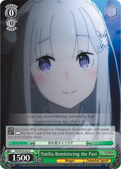 Emilia Reminiscing the Past (RZ/SE35-E25 C) [Re:ZERO: The Frozen Bond] | Cracking-Singles