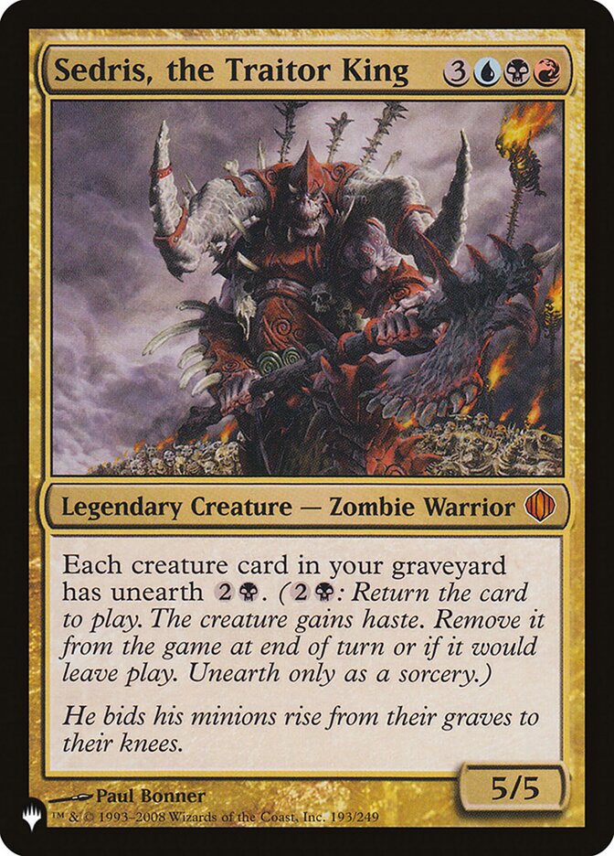 Sedris, the Traitor King [The List] | Cracking-Singles