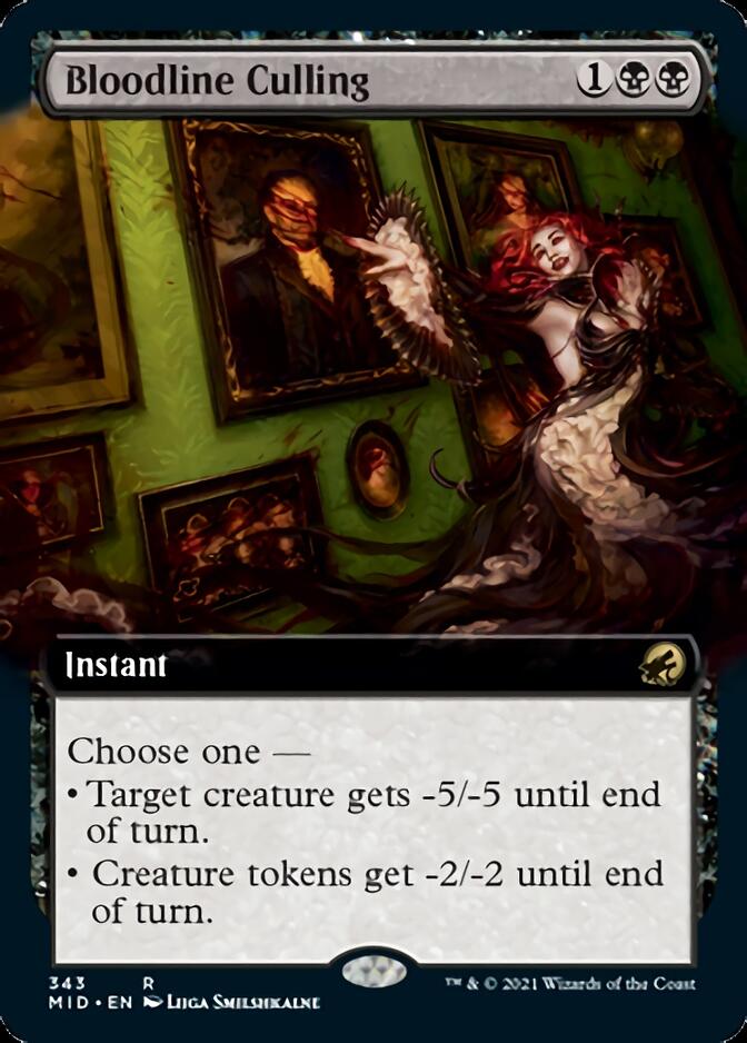 Bloodline Culling (Extended Art) [Innistrad: Midnight Hunt] | Cracking-Singles
