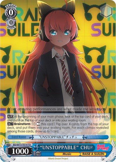 "UNSTOPPABLE" CHU2 (BD/W73-TE14 TD) [BanG Dream! Vol.2] | Cracking-Singles