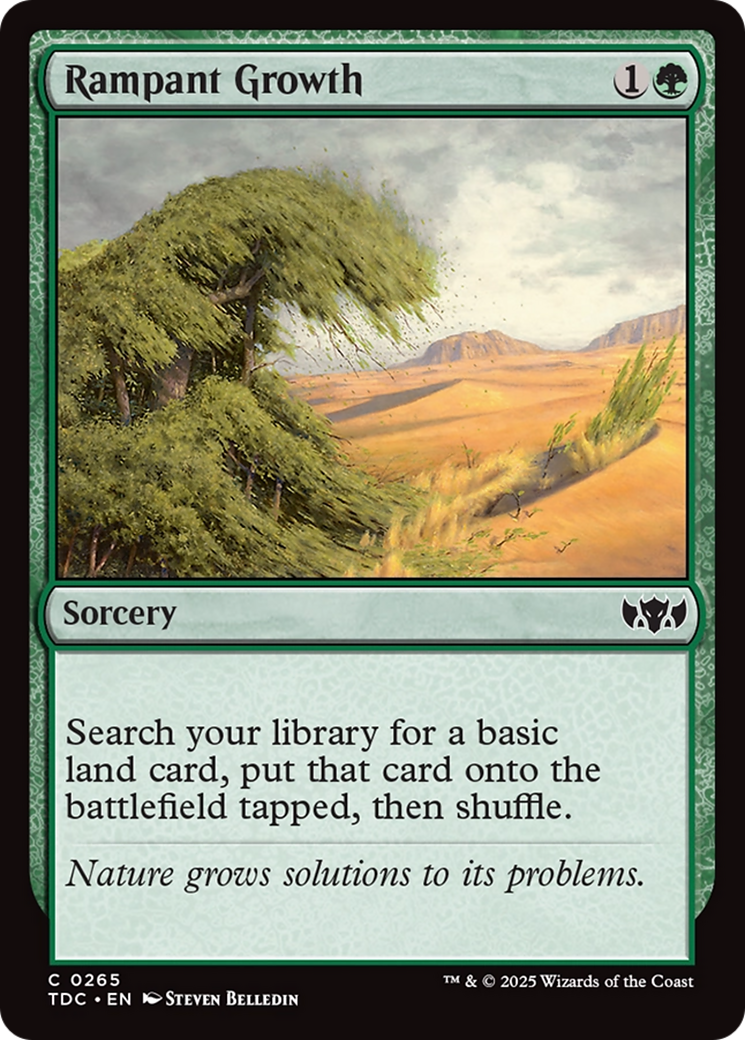 Rampant Growth [Tarkir: Dragonstorm Commander] | Cracking-Singles