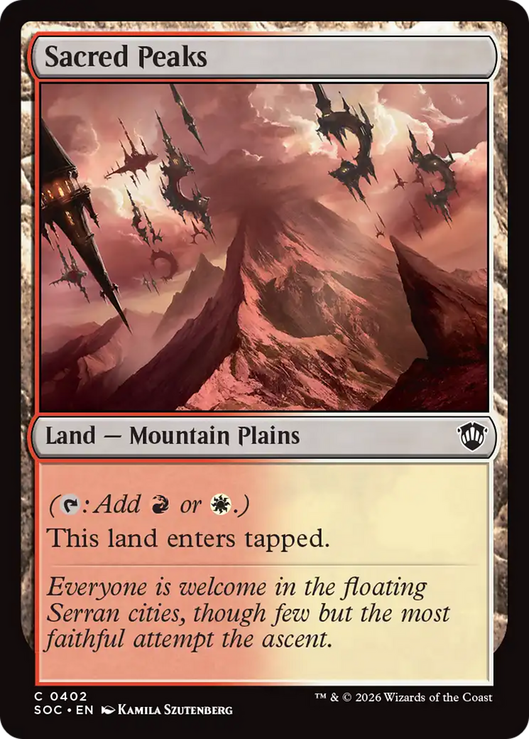 Sacred Peaks [Secrets of Strixhaven Commander] | Cracking-Singles