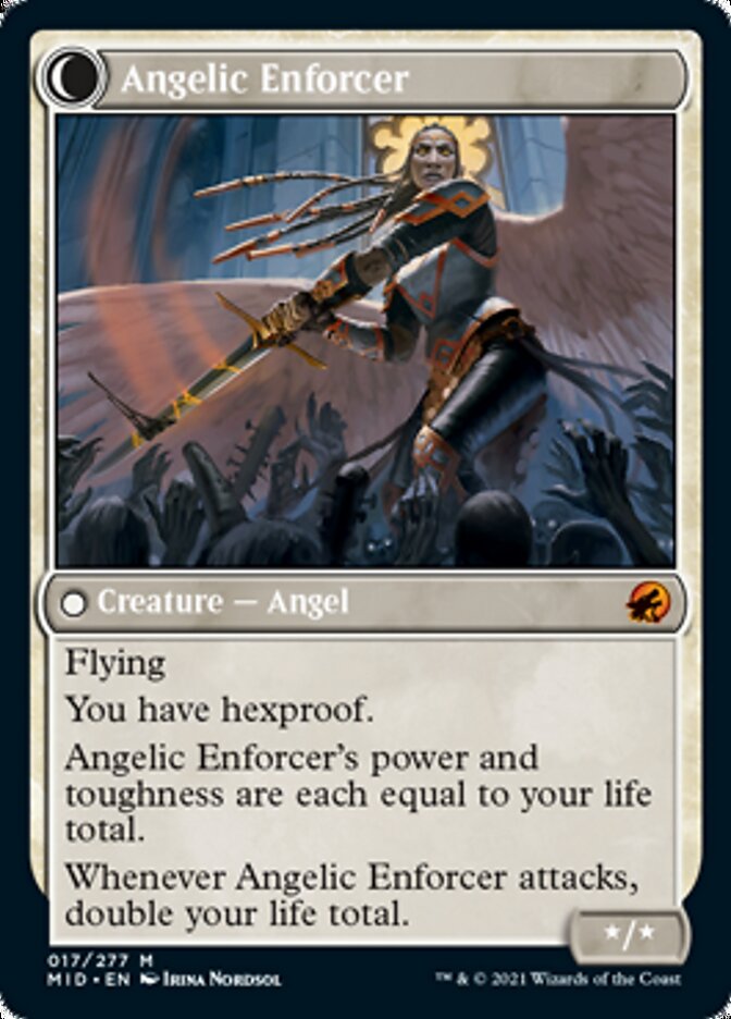 Enduring Angel // Angelic Enforcer [Innistrad: Midnight Hunt] | Cracking-Singles