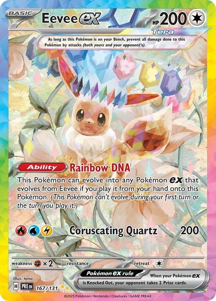 Eevee ex (167/131) [Scarlet & Violet: Prismatic Evolutions] | Cracking-Singles