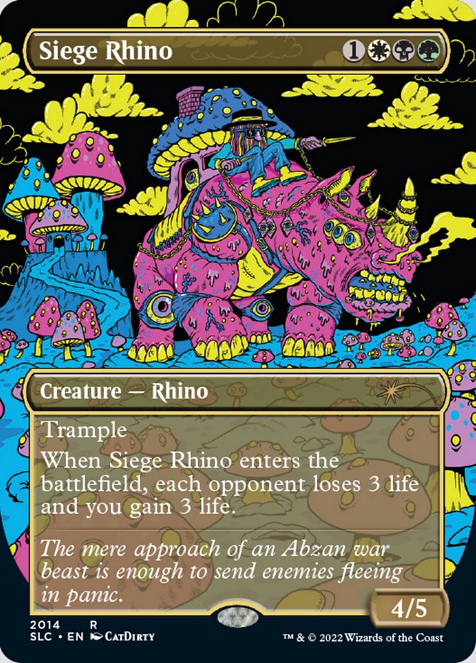 Siege Rhino (Borderless) [Secret Lair Countdown Kit] | Cracking-Singles