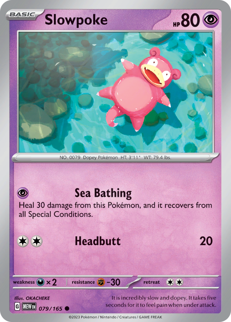 Slowpoke (079/165) [Scarlet & Violet 151] | Cracking-Singles
