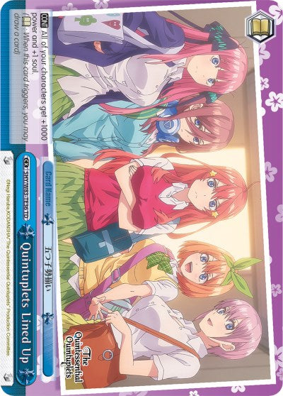 Quintuplets Lined Up (5HY/W83-TE36 TD) (Blue) [The Quintessential Quintuplets] | Cracking-Singles