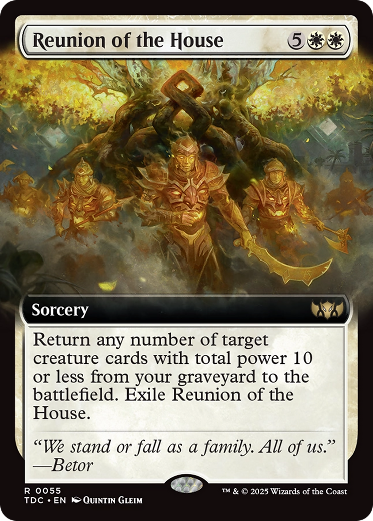 Reunion of the House (Extended Art) [Tarkir: Dragonstorm Commander] | Cracking-Singles