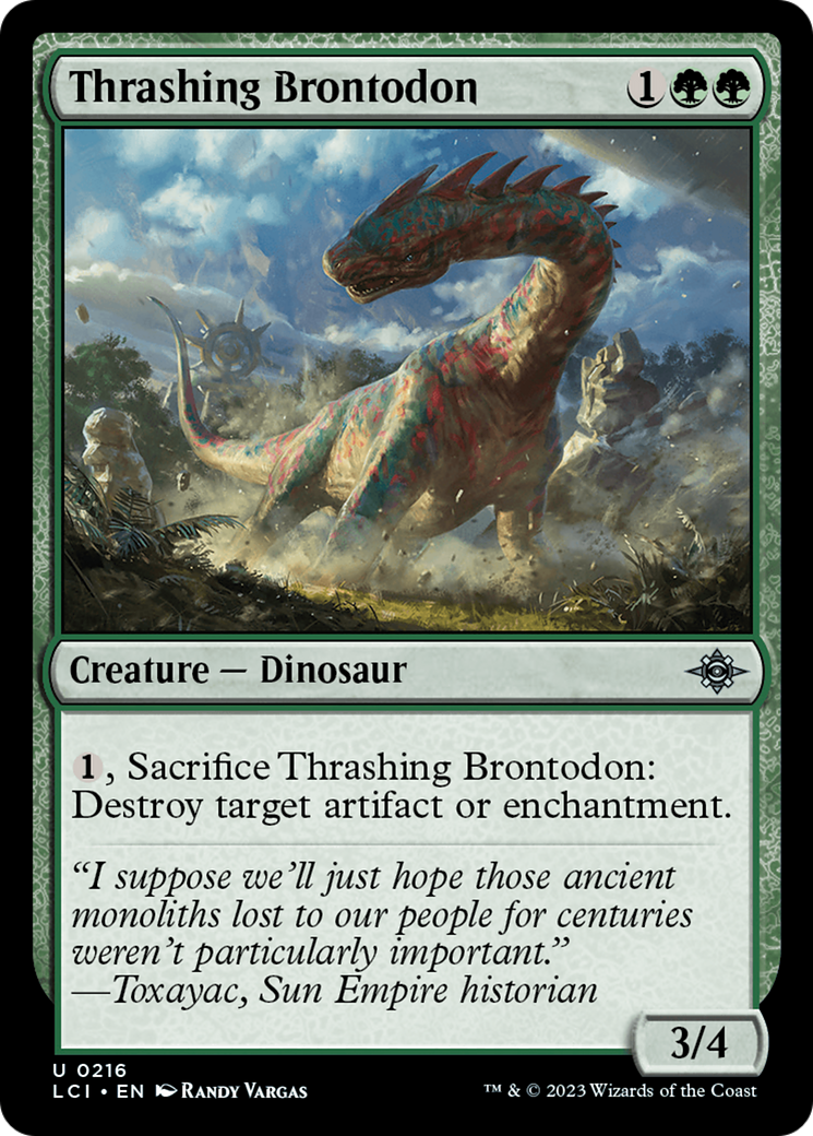 Thrashing Brontodon [The Lost Caverns of Ixalan] | Cracking-Singles