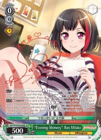"Evening Memory" Ran Mitake (BD/W54-E026SPb SP) [BanG Dream! Girls Band Party!] | Cracking-Singles