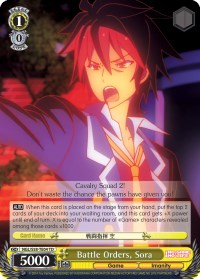 Battle Orders, Sora (NGL/S58-TE04 TD) [No Game No Life] | Cracking-Singles