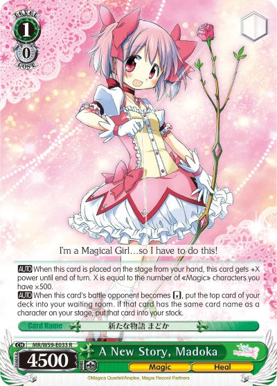 A New Story, Madoka (MR/W59-E033 R) [Magia Record: Puella Magi Madoka Magica [Side Story] (Mobile)] | Cracking-Singles