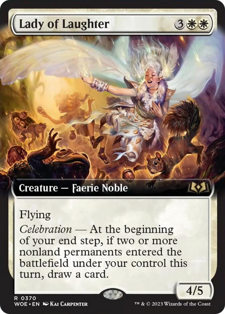 Lady of Laughter (Extended Art) [Wilds of Eldraine] | Cracking-Singles