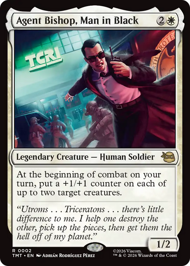 Agent Bishop, Man in Black [Teenage Mutant Ninja Turtles] | Cracking-Singles