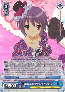 Primp and Proper Nagato (SY/W08-E077R RRR) [The Melancholy of Haruhi Suzumiya] | Cracking-Singles