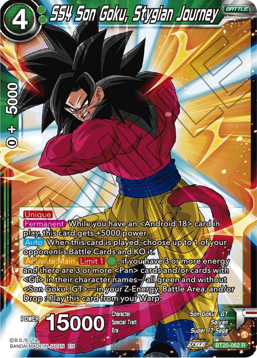 SS4 Son Goku, Stygian Journey (BT20-062) [Power Absorbed] | Cracking-Singles