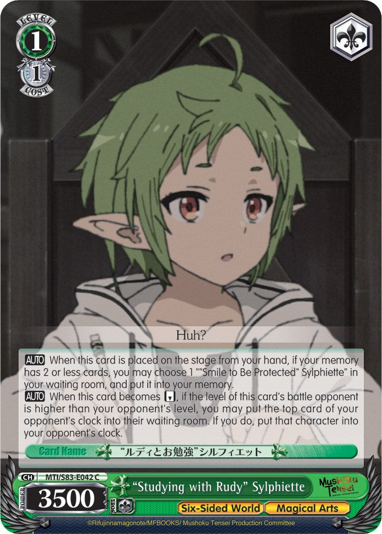 "Studying with Rudy" Sylphiette (MTI/S83-E042 C) [Mushoku Tensei: Jobless Reincarnation] | Cracking-Singles