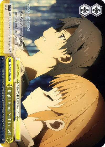 Right Hand Self to Left (SAO/S65-TE08 TD) [Sword Art Online -Alicization-] | Cracking-Singles