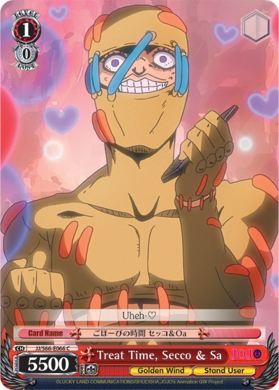 Treat Time, Secco & Sa (JJ/S66-E066 C) [JoJo's Bizarre Adventure: Golden Wind] | Cracking-Singles