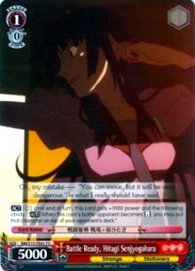 Battle Ready, Hitagi Senjyogahara (BM/S15-TE03 TD) [BAKEMONOGATARI] | Cracking-Singles