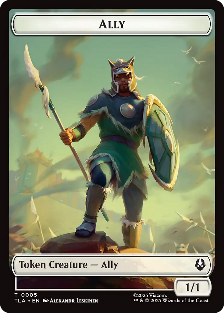 Ally (0005) // Soldier (0002) Double-Sided Token [Avatar: The Last Airbender Tokens] | Cracking-Singles