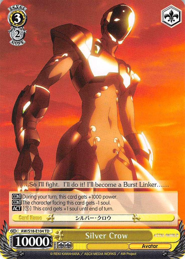 Silver Crow (AW/S18-E104 TD) [Accel World] | Cracking-Singles