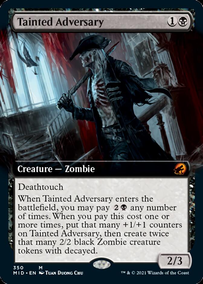 Tainted Adversary (Extended Art) [Innistrad: Midnight Hunt] | Cracking-Singles