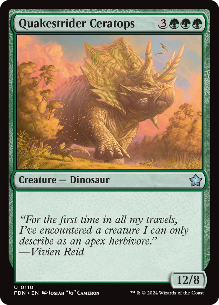 Quakestrider Ceratops [Foundations] | Cracking-Singles