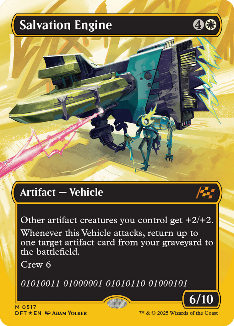 Salvation Engine (Borderless) (First-Place Foil) [Aetherdrift] | Cracking-Singles